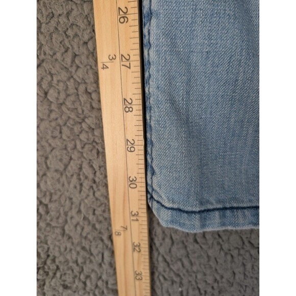 Aeropostale Jeans Women's 7/8 30" Waist Blue Denim Chelsea Bootcut Low Rise Y2K - Picture 7 of 9
